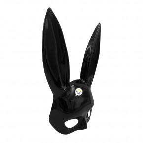 Mascara Conejo Negro Mujer Sexy Media Cara Halloween Accesorio Disfraz PG395N